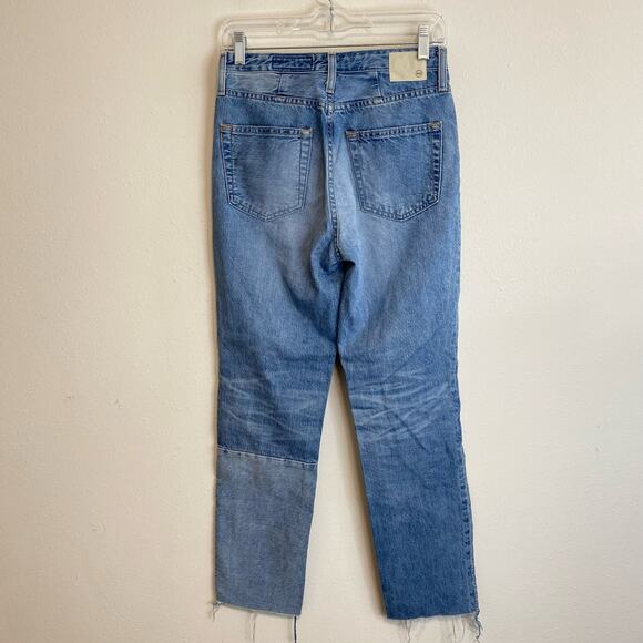 Ag Adriano Goldschmied The Phoebe Patchwork Vintage High Waisted Tapered Leg 26 - Picture 6 of 10